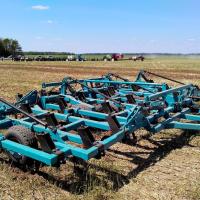 Культиватор стерневой тяжелый полуприцепной складной КСТ-7500 М "Кедр" пружинная борона