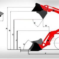 Фронтальный погрузчик с быстросъёмным ковшом для трактора TYM Т903 / T1003