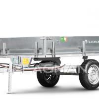 Прицеп Flagman | Флагман C/ПТТ — 1,0 с ПСМ к мини-трактору (самосвальный)
