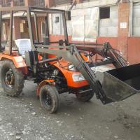 Комплект: Минитрактор Уралец-2204 (4×4) и КУН на Уралец с кабиным каркасом доп. Насосом и гидробаком ЧЕЛЮСТИ