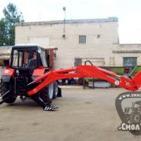 Экскаватор-бульдозер ЭБП-9 на базе МТЗ-82.1 с отвалом ОГ-02 (не смещаемая ось)