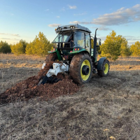 Трактор ULAN-RT 1304 PRO в комплекте с грунторезом 2086.31.00.000