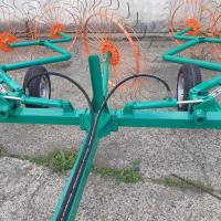 Грабли-ворошилки валкообразователи на трактор ГВВ-9 (спицы 7 мм) с двумя г/цилиндрами