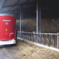 Смеситель-кормораздатчик Trioliet Solomix P с выдувателем соломы