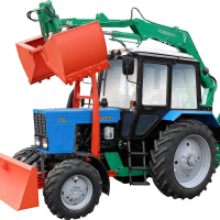 Грейферное  оборудование ПЭ-Ф-1БМ к Трактору LOVOL 804.