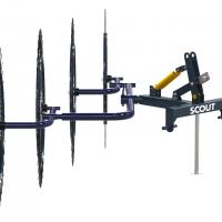 Грабли ворошилки СКАУТ PL-4600 для трактора, четыре колеса сгребания