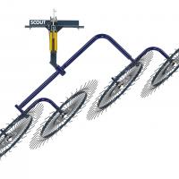 Грабли ворошилки СКАУТ PL-4600 для трактора, четыре колеса сгребания