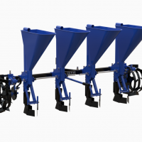 Сажалка для чеснока прицепная СЧ-4 к минитрактору