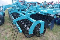Лущильник дисковый тяжелый полуприцепной складной М-5000ПС М "Мастер" тандемный каток (Диск с вырезами)