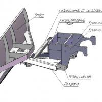 Бульдозерный отвал ОБ-07 механический поворот