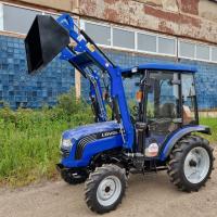 Коммунальный трактор LOVOL TE354 с фронтальным погрузчиком и щеткой