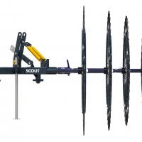 Грабли ворошилки СКАУТ PL-4600 для трактора, четыре колеса сгребания